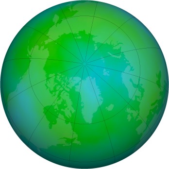Arctic ozone map for 1998-09